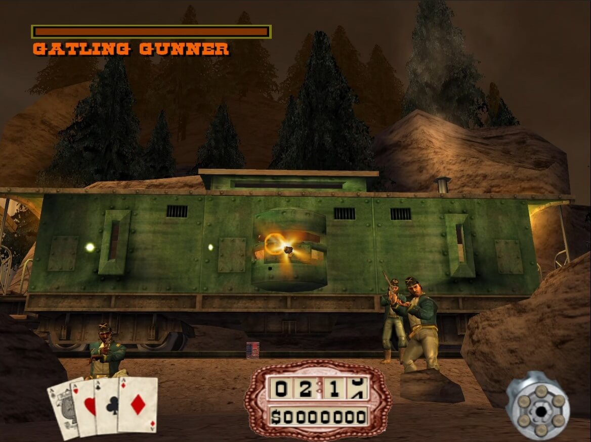 Gunfighter II Revenge of Jesse James - геймплей игры на PlayStation 2
